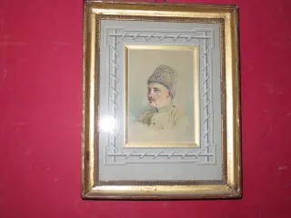 Porträt d'Un Homme, Dessin époque 19ème.