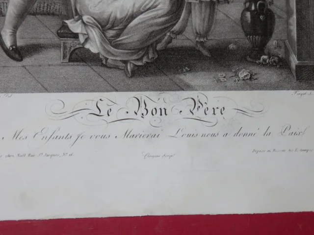 "Le Bon Père" y "La Bonne Mère", Eaux Fortes époque 19ème