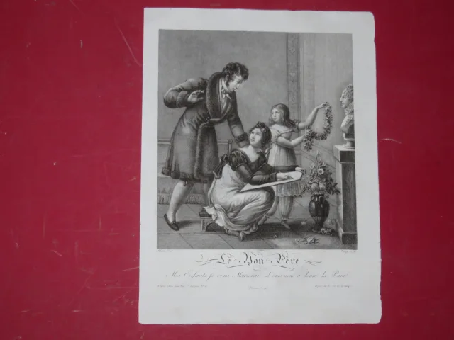 "Le Bon Père" y "La Bonne Mère", Eaux Fortes époque 19ème