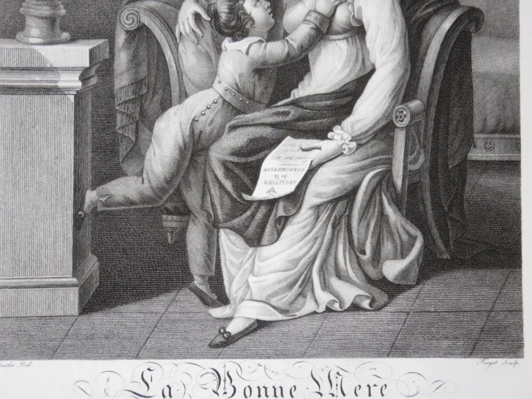 "Le Bon Père" y "La Bonne Mère", Eaux Fortes époque 19ème