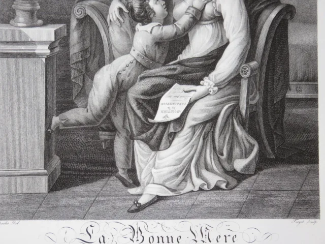 "Le Bon Père" y "La Bonne Mère", Eaux Fortes époque 19ème