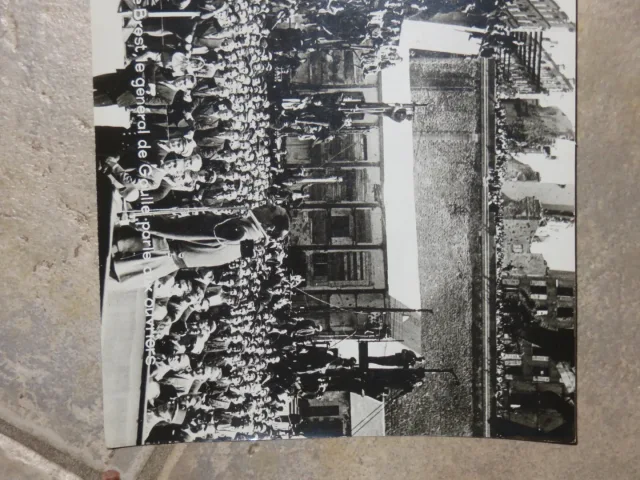 PPhoto Originale Du Geologe De Gaule à Brest De 1945.