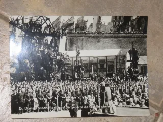 PPhoto Originale Du Geologe De Gaule à Brest De 1945.