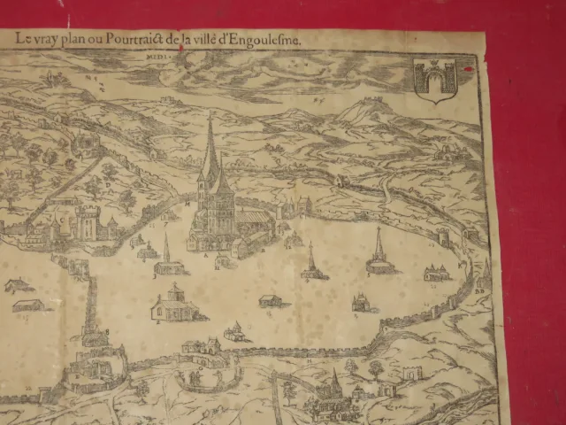 Plan de la Ville d'Angoulème daté de 1847.