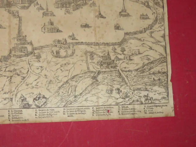 Plan de la Ville d'Angoulème daté de 1847.