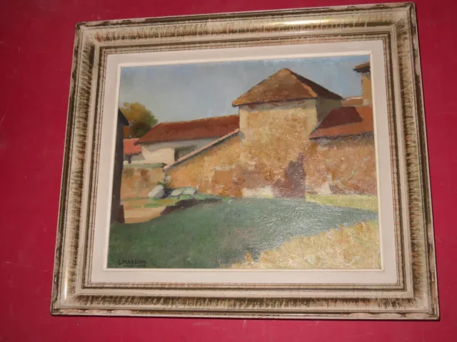 Maison de campagne, Peinture Signée Louis Marechal, époque 20 ème
