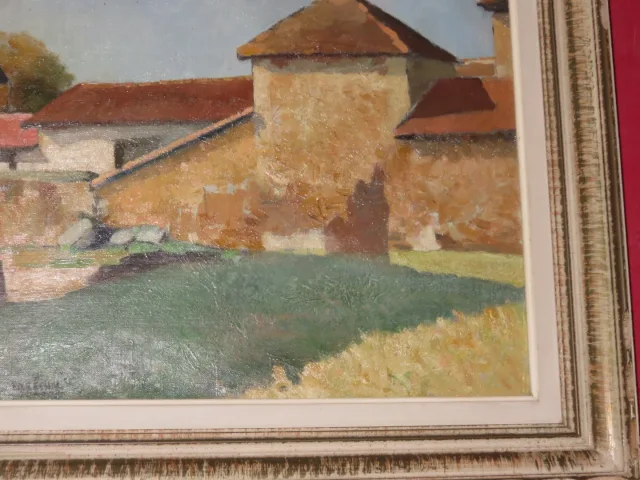 Maison de campagne, Peinture Signée Louis Marechal, époque 20 ème
