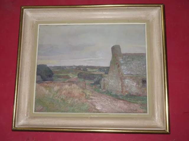 Paysage Breton, Peinture Signée Louis Marechal, époque 20 ème