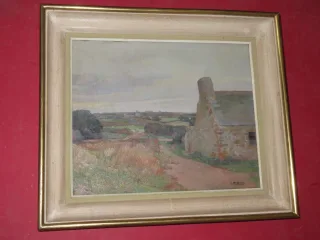 BRETON LANDSCAPE SIGNED LOUIS MARECHAL