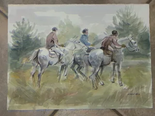WATERCOLOUR SIGNED GUY FANTOU