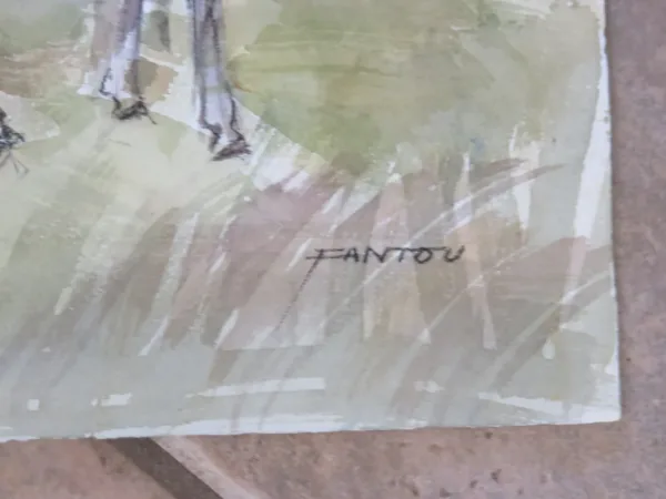 WASSERFARBENER UNTERSCHRIFT GUY FANTOU