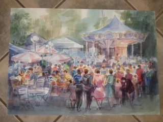 20th C WATERCOLOUR SIGNED GUY FANTOU