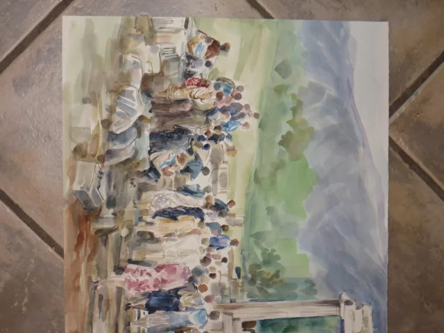 Aquarelle signée Guy Fantou, époque 20ème.
