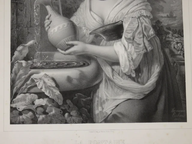 LATE 19th C LITHOGRAPHY