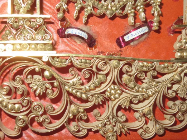 Grand Cadre Reliquaire époque 19ème.
