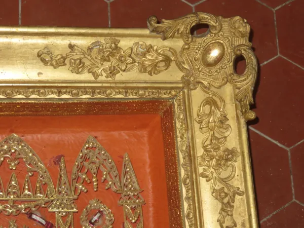 Grand Cadre Reliquaire époque 19ème.