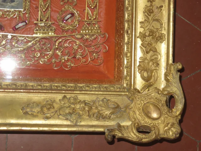 Grand Cadre Reliquaire époque 19ème.