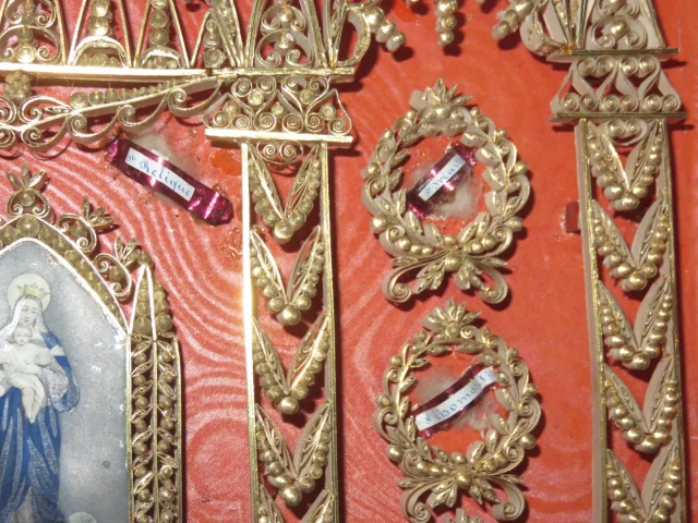 Grand Cadre Reliquaire époque 19ème.