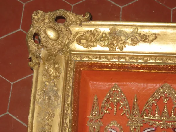 Grand Cadre Reliquaire époque 19ème.