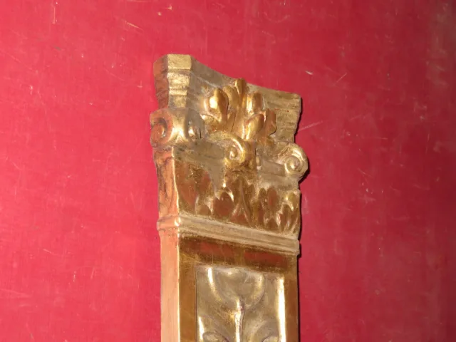 PAIR OF GOLD LEAF ELEMENTS