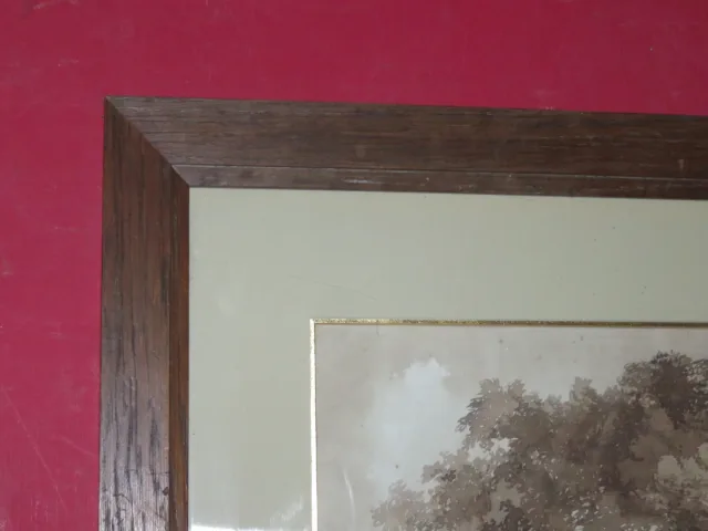 EARLY 19th C SEPIA WASHED DRAWING