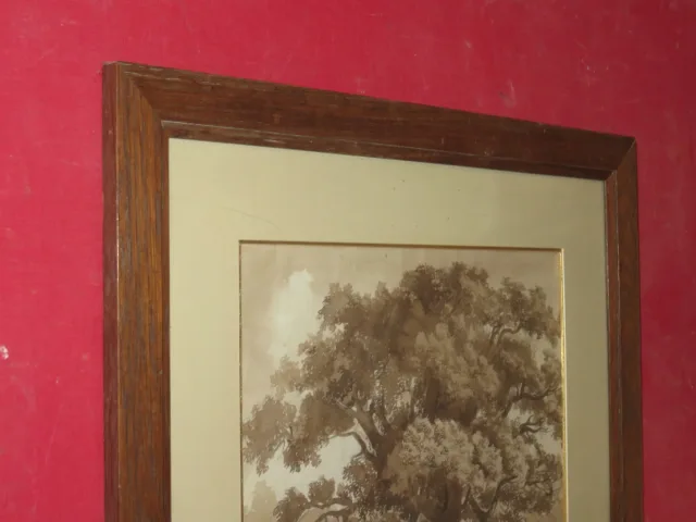 EARLY 19th C SEPIA WASHED DRAWING