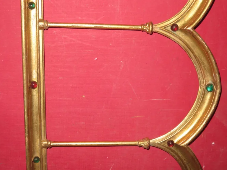 Cadre Triptyque En Bois Doré, époque 19ème.