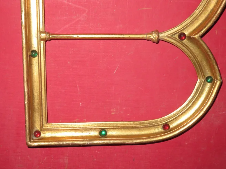Cadre Triptyque En Bois Doré, époque 19ème.