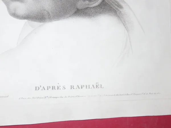 19. JAHRHUNDERT ETCHING NACH RAPHAEL