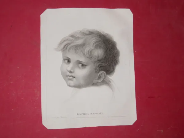 19. JAHRHUNDERT ETCHING NACH RAPHAEL
