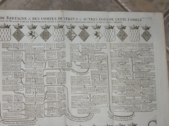 FAMILY TREE OF THE LORDS OF DREUX, BREAUSSART, MORAINVILLE, DUKES OF BRITANYbeauss Des Seigneurs De Dreux,Beaussart,Morainville,ducs De Bretagne,époque18è