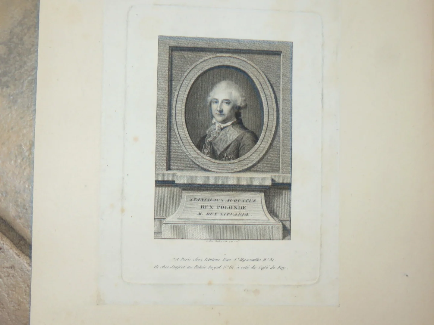 POTRAIT VON STANSLAS AUGUST, KÖNIG VON POLEN