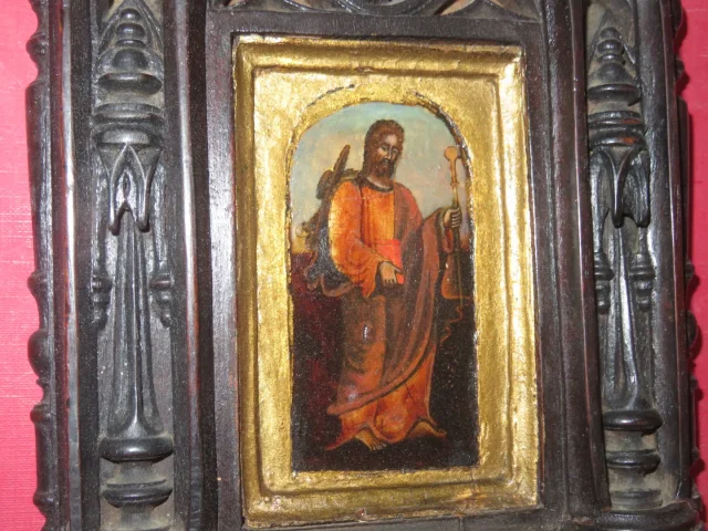 PAINTING ON WOOD OF SAINT PAUL