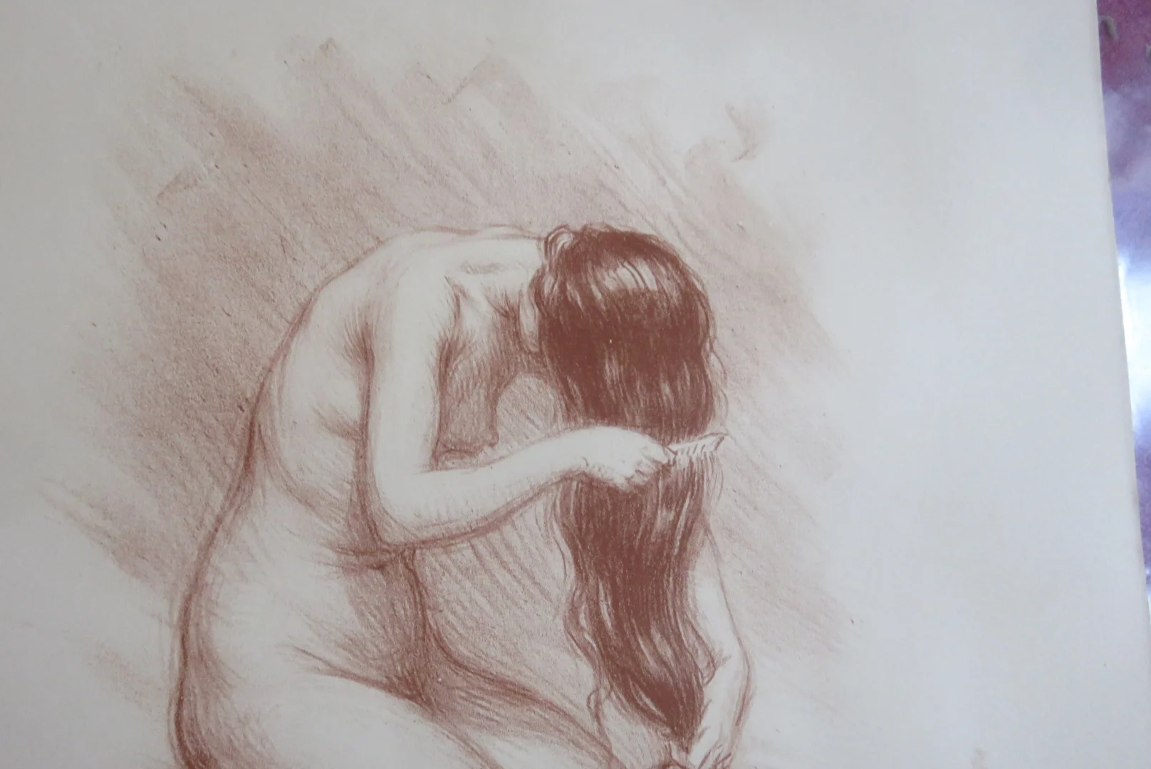 LITHOGRAPHIE UNTERZEICHNET LUDOVISCHE ALLEAUME