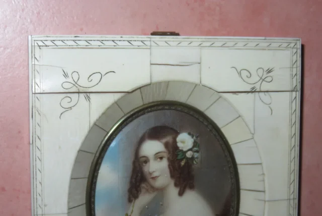 MINIATUUR IN IVOOR FRAME