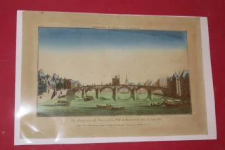 " Ville de Ruremonde, Pays-Bas ", Vue d'Optique époque 18ème.