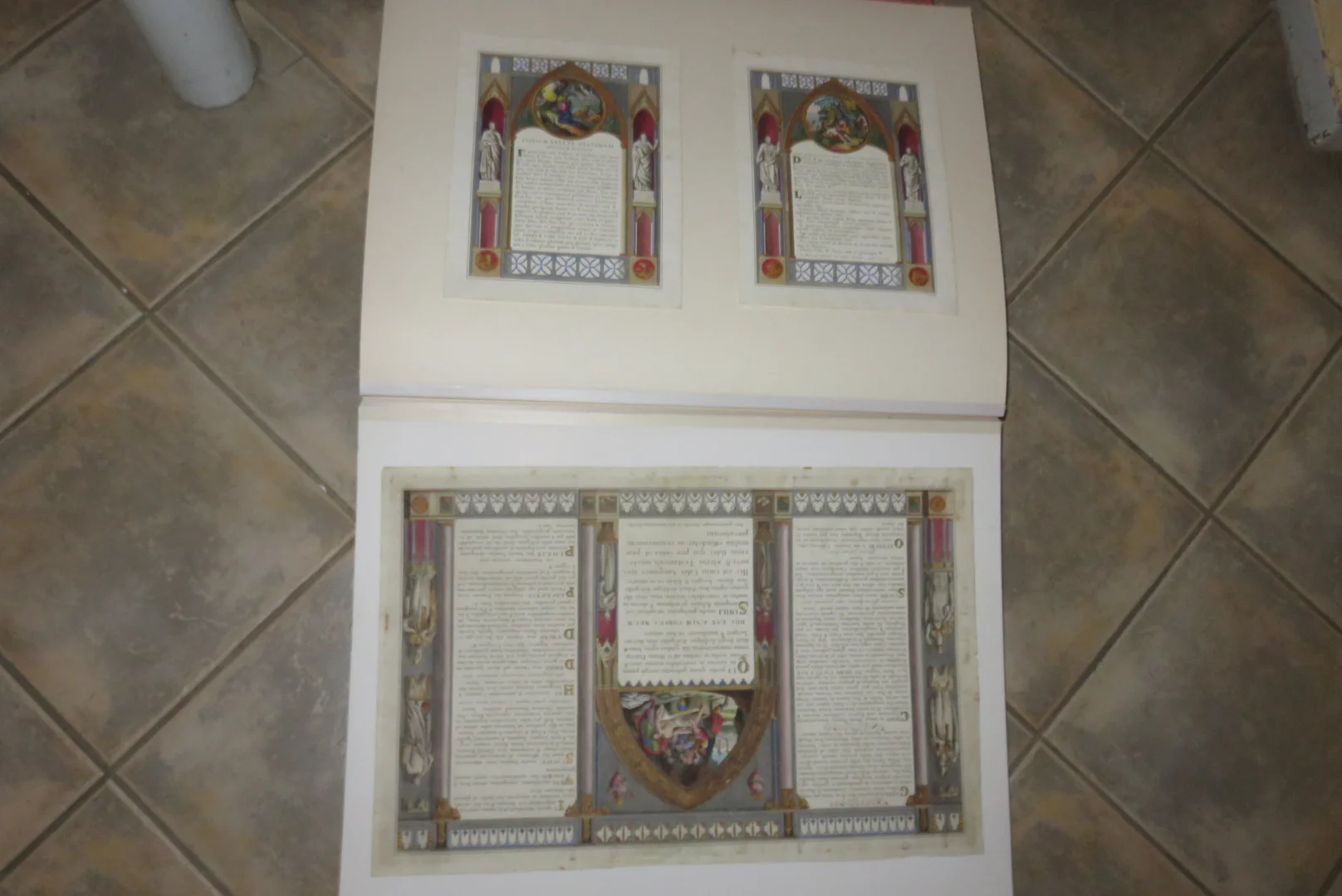Canon d'Autel Eglise, Triptyque époque Fin 19ème.