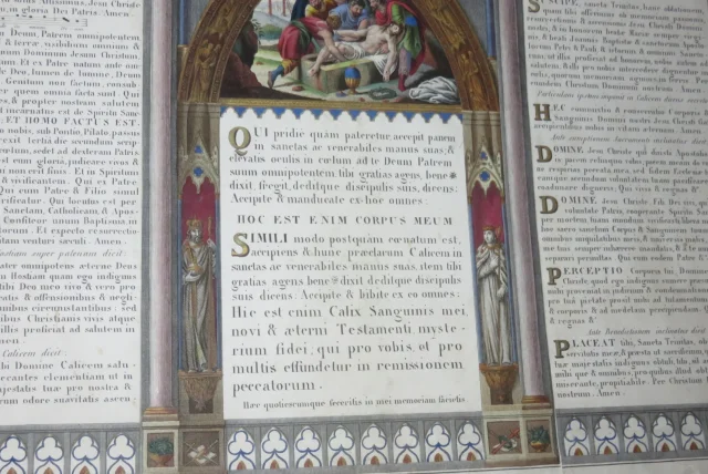 Canon d'Autel Eglise、TriptyqueépoqueFin19ème。