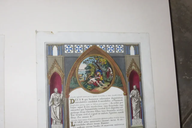 Canon d'Autel Eglise、TriptyqueépoqueFin19ème。