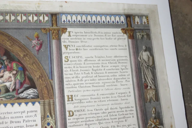 Canon d'Autel Eglise、TriptyqueépoqueFin19ème。