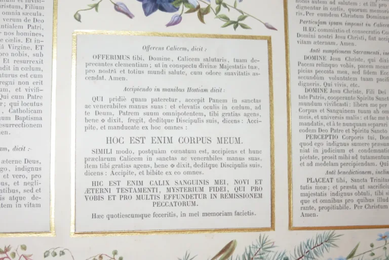 Canon d'Autel Eglise avec l'Agnus Deï, époque Fin 19ème.