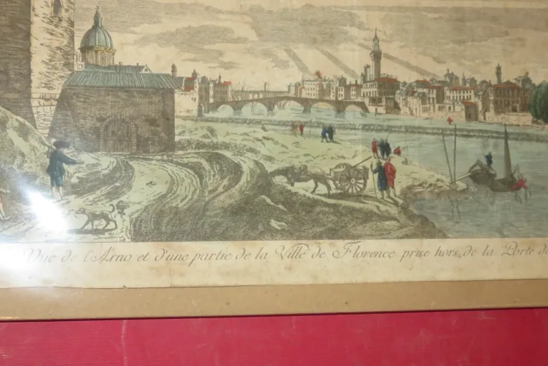 OPTISCHER DRUCK DES 18. JAHRHUNDERTS VON FLORENZ