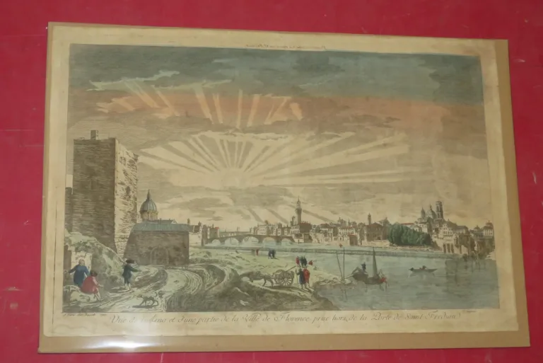 OPTISCHER DRUCK DES 18. JAHRHUNDERTS VON FLORENZ