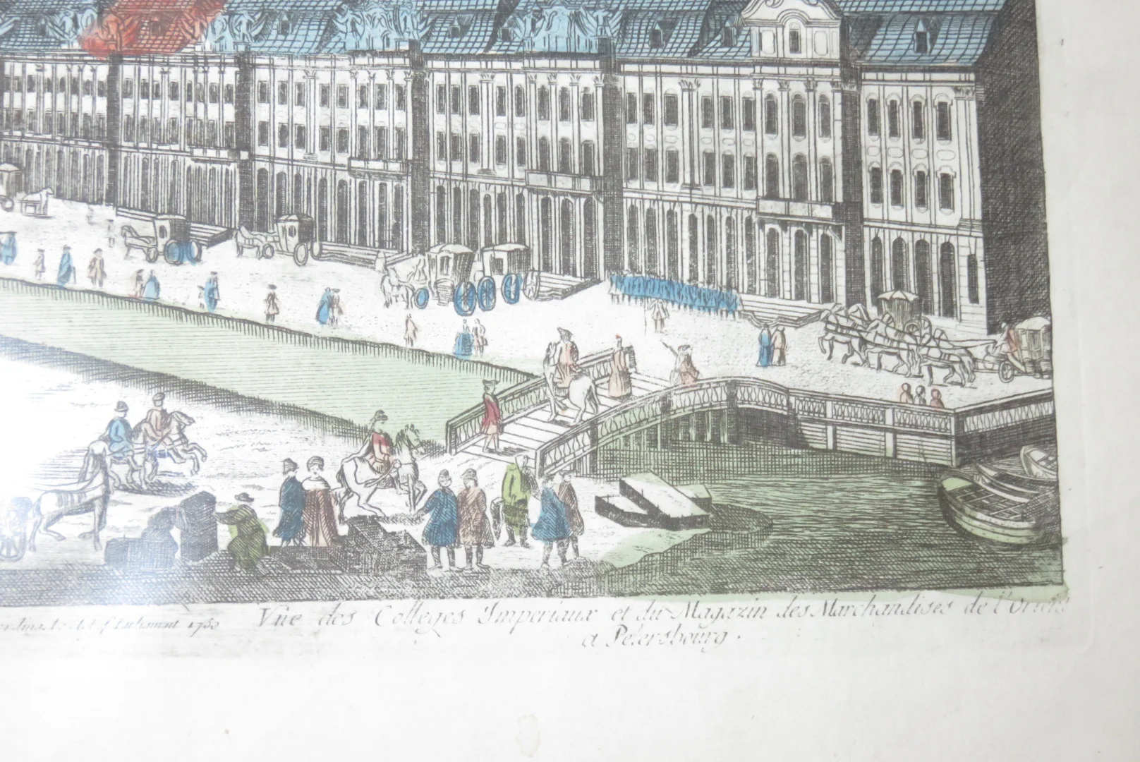 OPTISCHER DRUCK DES 18. JAHRHUNDERTS VON PETERSBOURG