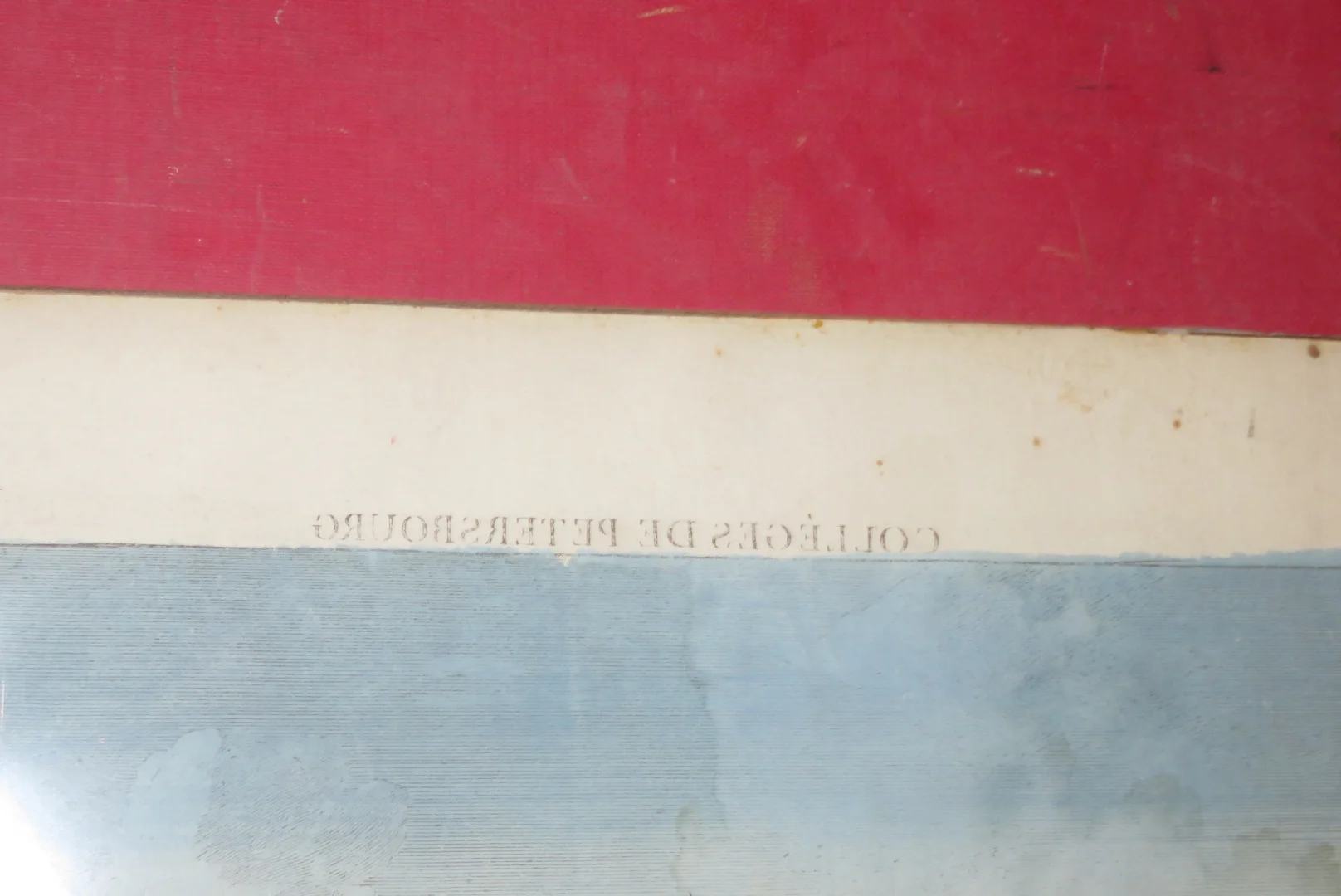 OPTISCHER DRUCK DES 18. JAHRHUNDERTS VON PETERSBOURG