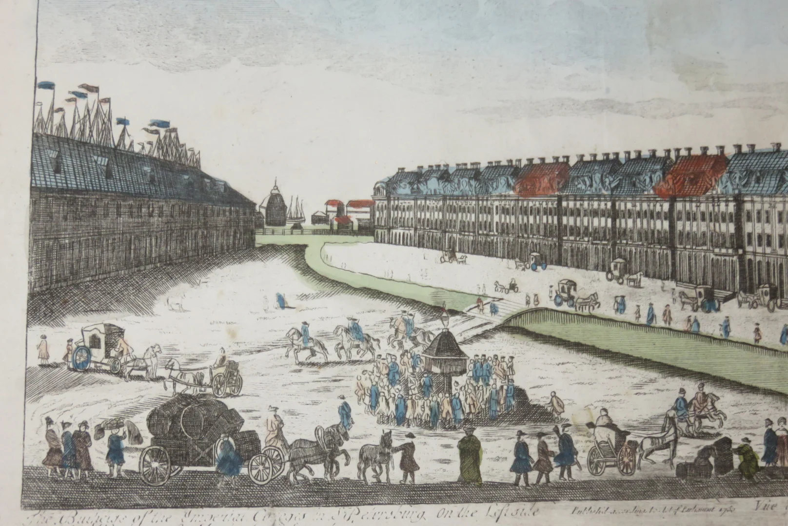 OPTISCHER DRUCK DES 18. JAHRHUNDERTS VON PETERSBOURG