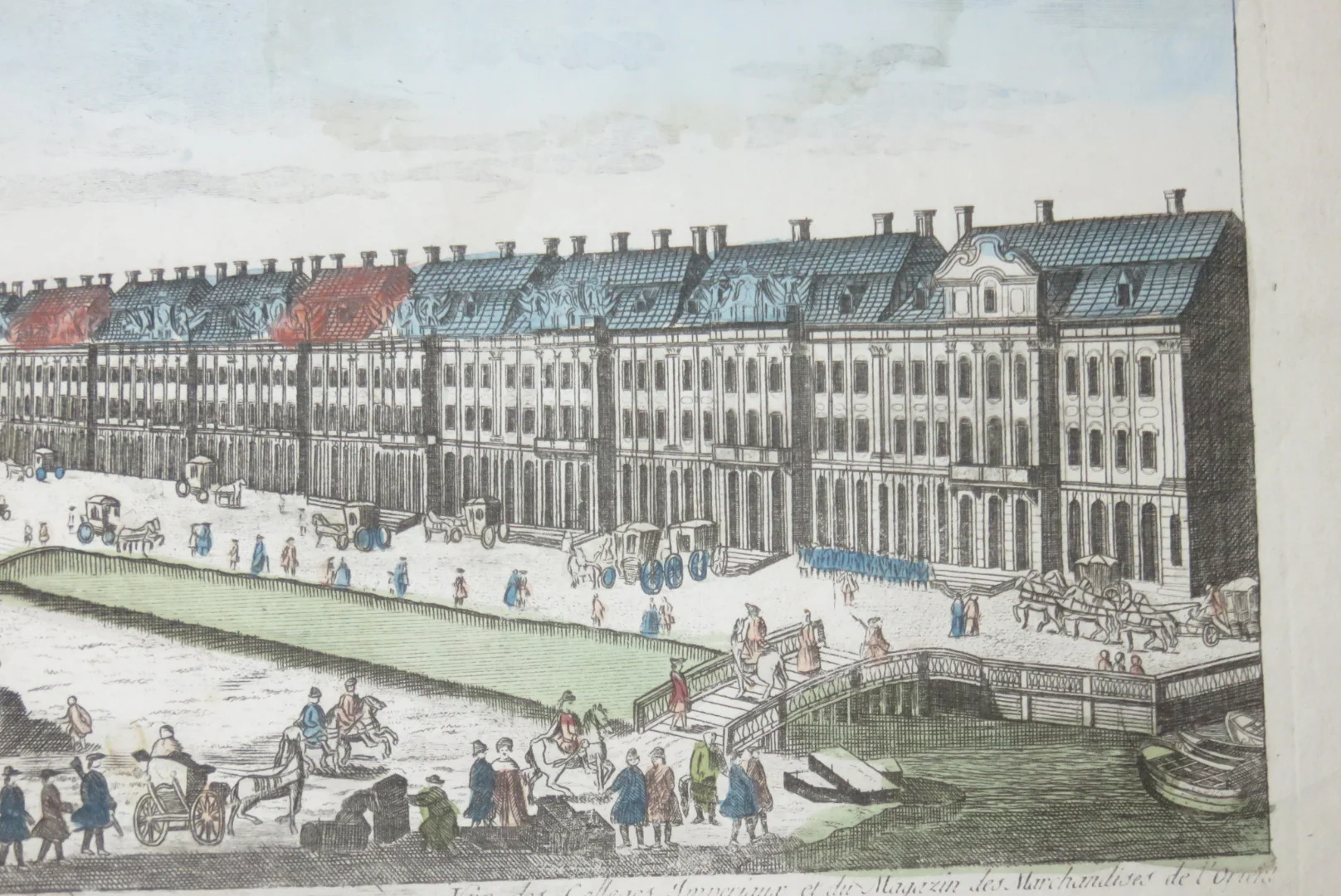 OPTISCHER DRUCK DES 18. JAHRHUNDERTS VON PETERSBOURG