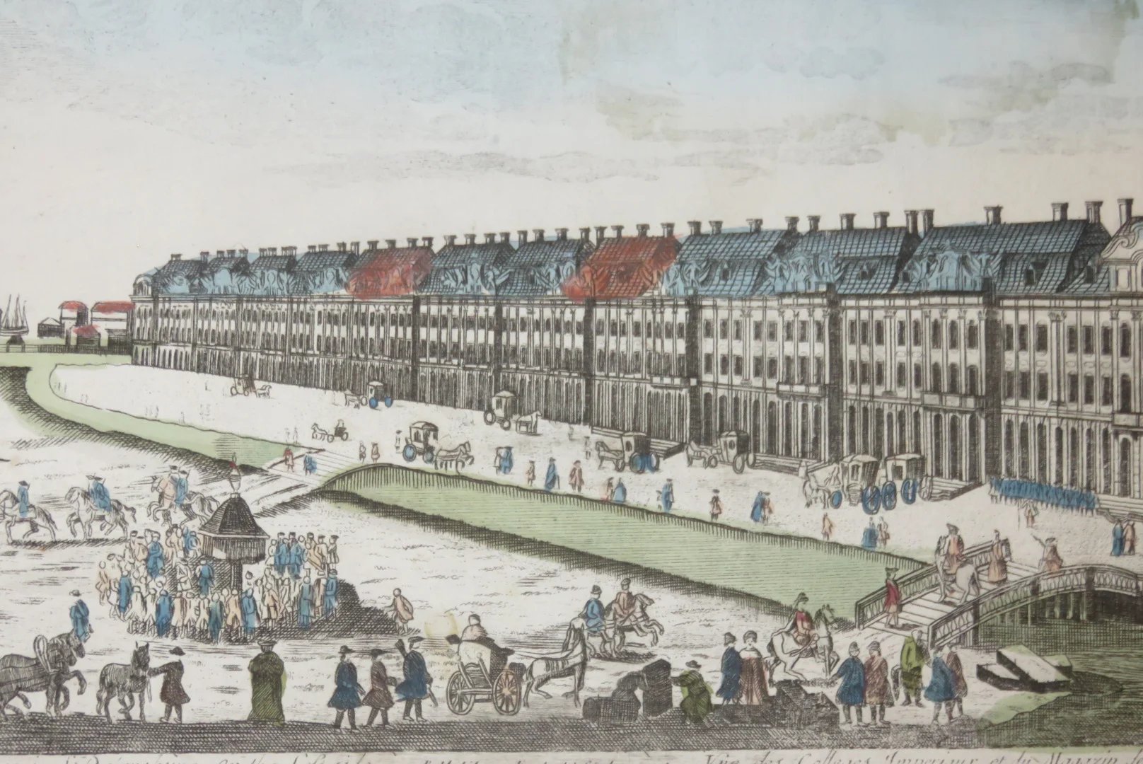 OPTISCHER DRUCK DES 18. JAHRHUNDERTS VON PETERSBOURG