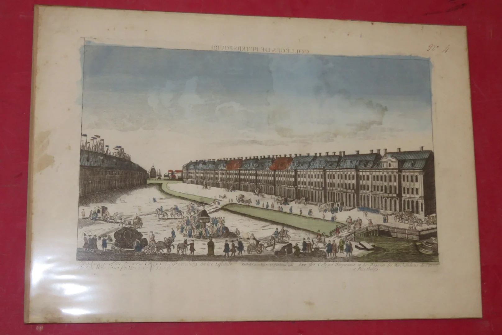 OPTISCHER DRUCK DES 18. JAHRHUNDERTS VON PETERSBOURG