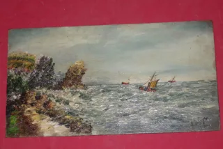 Petite  Marine, tableau époque début 20ème.